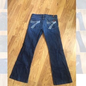 7 For All Mankind Dojo Boot Cut Jeans 28 Worn Once